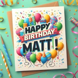 Happy Birthday Matt