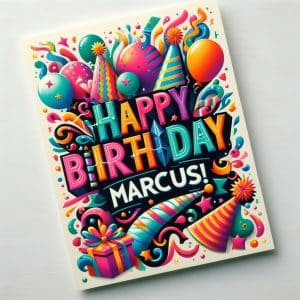 Happy Birthday To Marcus