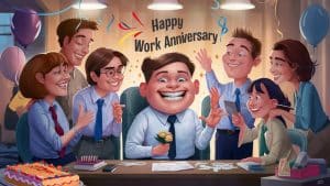 Happy Work Anniversary” Wishes for an Employee