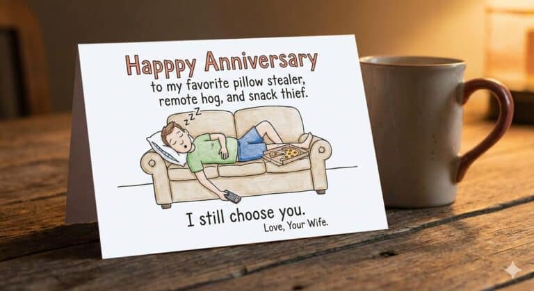 Funny Anniversary Wishes for Husband