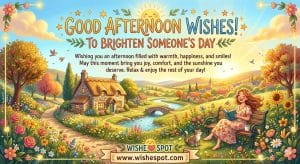 Good Afternoon Wishes to Brighten Someone's Day